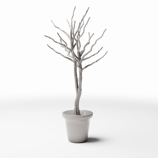 Foto de producto de diorama y modelismo 0: Plantas para dioramas: árbol ornamental sin hojas en maceta (Ref. 1099D)