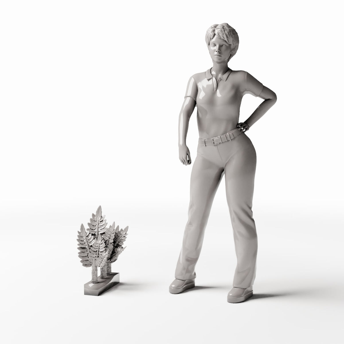 Diorama Modellbau Produktfoto 1: Diorama Pflanzen: Farnpflanzen im Pflanzkasten (Ref. 1186D)