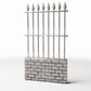 Foto de producto de diorama y modelismo 0: Valla para diorama: muro alto y estrecho con verja (Ref. 1194D)