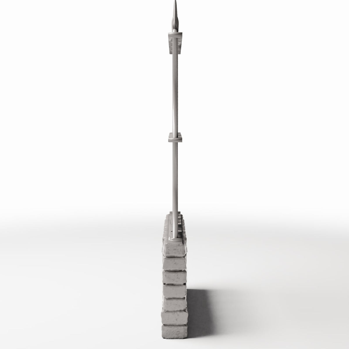 Foto de producto de diorama y modelismo 2: Valla para diorama: muro alto y estrecho con verja (Ref. 1194D)