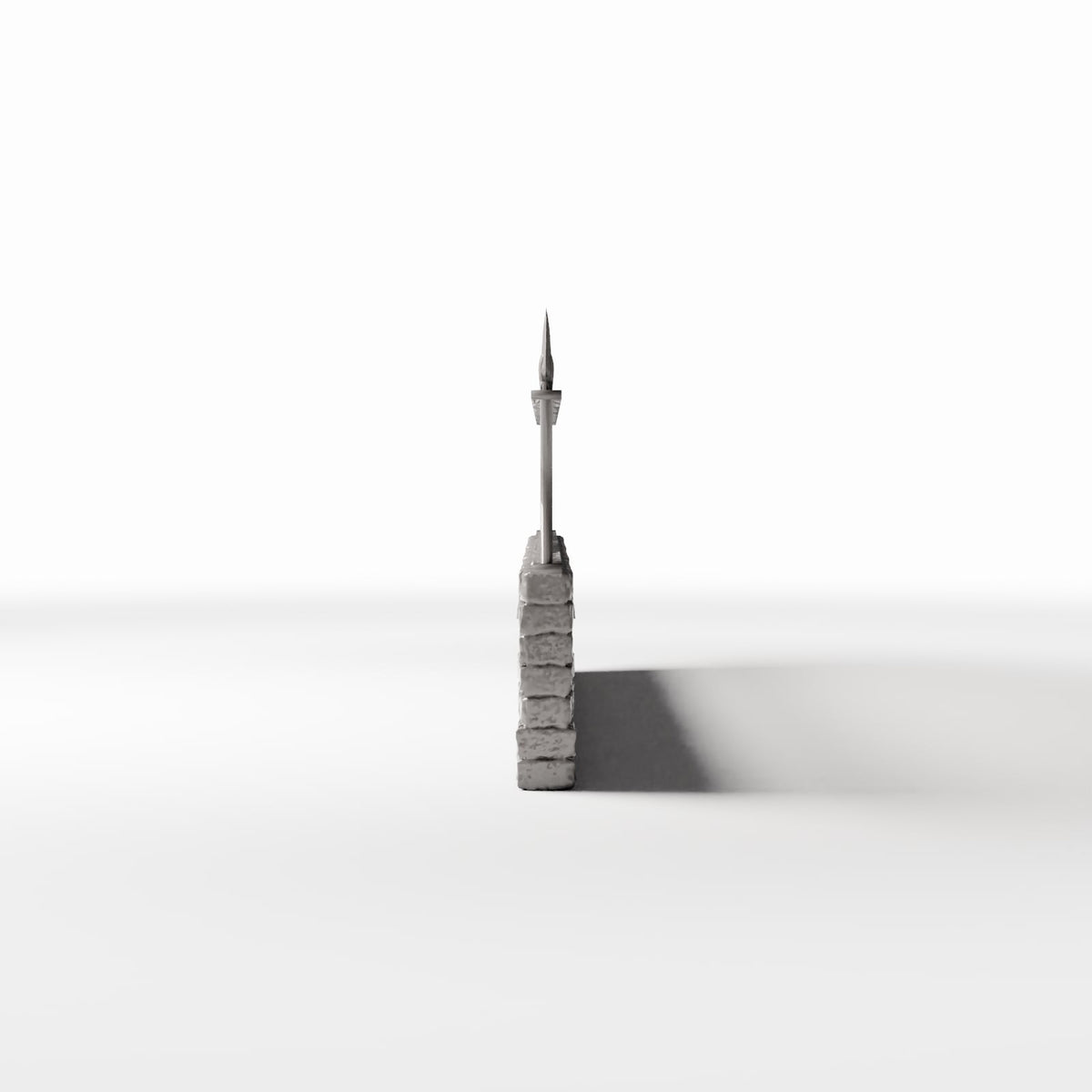 Diorama Modellbau Produktfoto 2: Diorama Garten: Niedrige Ziegelmauer mit Metallzaun (Ref. 1195D)