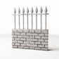 Foto de producto de diorama y modelismo 0: Arquitectura para dioramas: Muro bajo de ladrillo con valla metálica (Ref. 1197D)