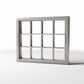 Diorama Modellbau Produktfoto 0: Diorama Gebäude: Standardfenster mit 12 Feldern (Ref. 1216D)