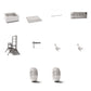 Foto de producto de modelismo de diorama 3: Infraestructura para dioramas: remolque móvil con flecha de tráfico como kit de montaje (Ref. 1249D)