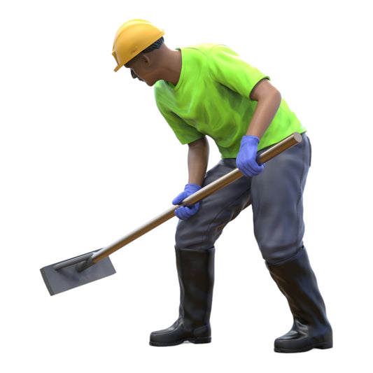 Produktfoto Diorama und Modellbau Miniatur Figur: Bauarbeiter 2