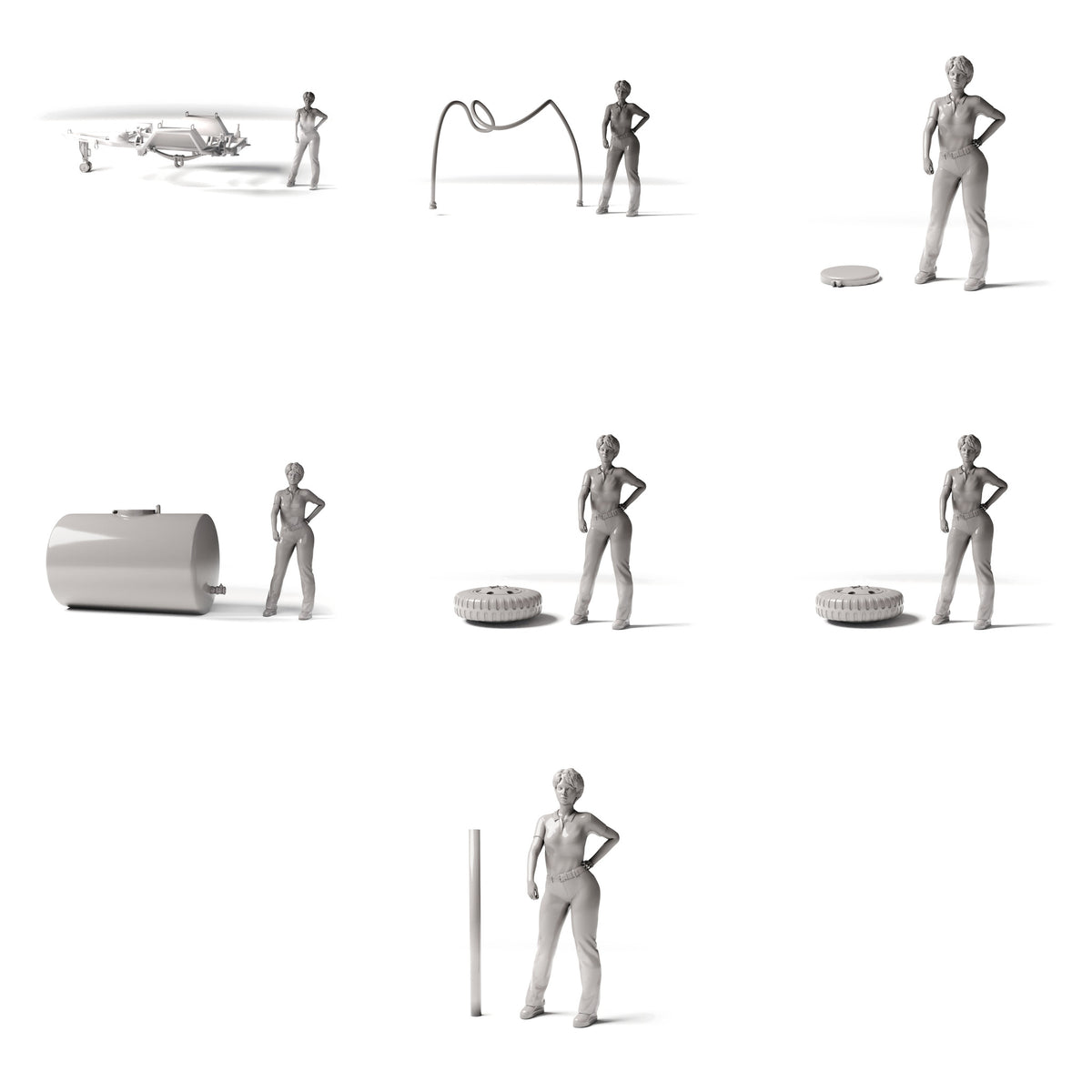 Foto de producto de modelismo de diorama 1: Diorama militar: remolque cisterna de combustible completo (Ref. 1259D)