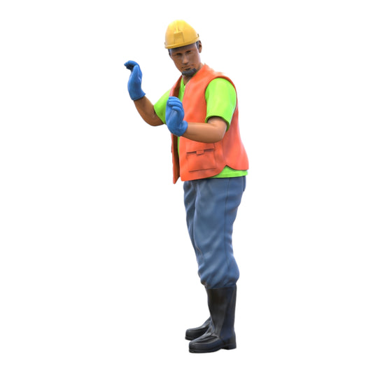 Produktfoto Diorama und Modellbau Miniatur Figur: Bauarbeiter 3