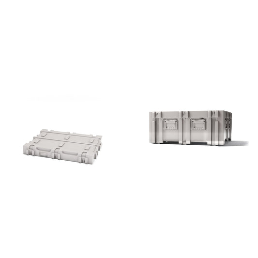 Foto de producto de modelismo de diorama 0: Diorama de almacenamiento y transporte: caja militar tipo D08 en kit (Ref. 1277D)