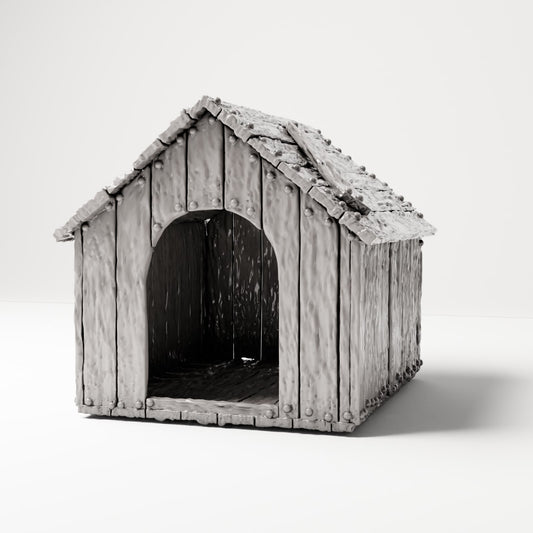 MyPortal 127 0: Terreno de diorama: caseta para perros envejecida (Ref. 127D)