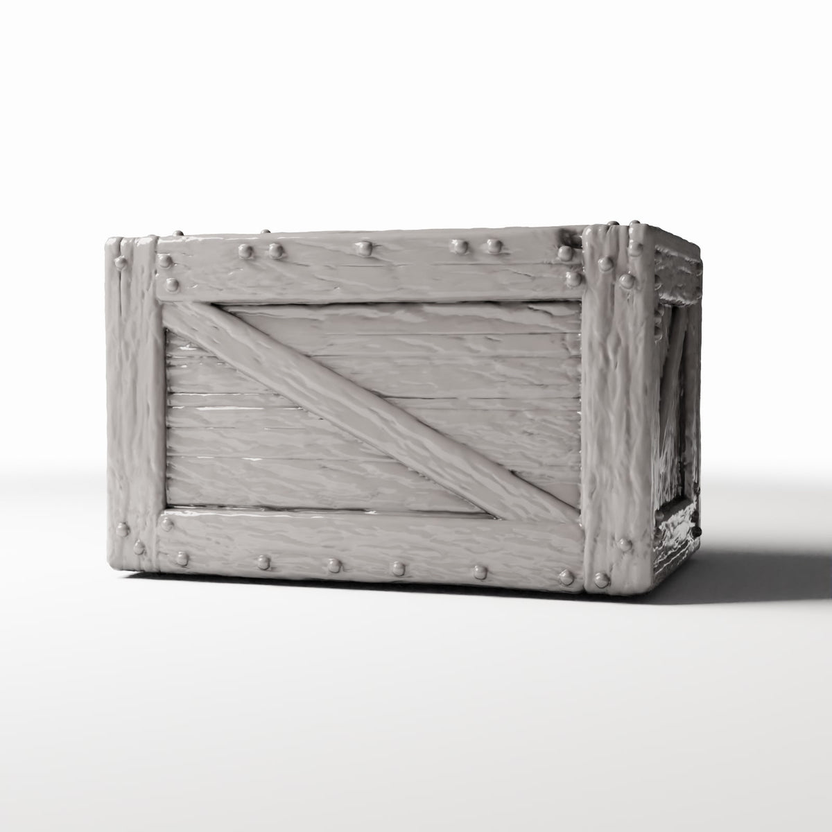 Foto de producto de diorama y modelismo 0: Almacén para dioramas: resistente caja de madera en miniatura (Ref. 1372D)