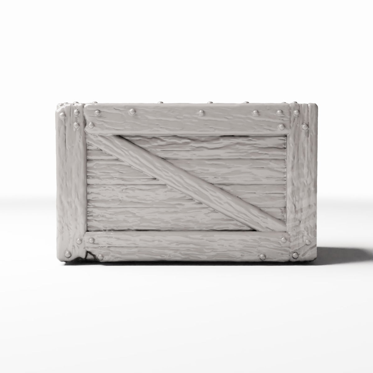 Foto de producto de diorama y modelismo 2: Almacenaje para dioramas: caja rústica en miniatura con refuerzos (Ref. 1380D)