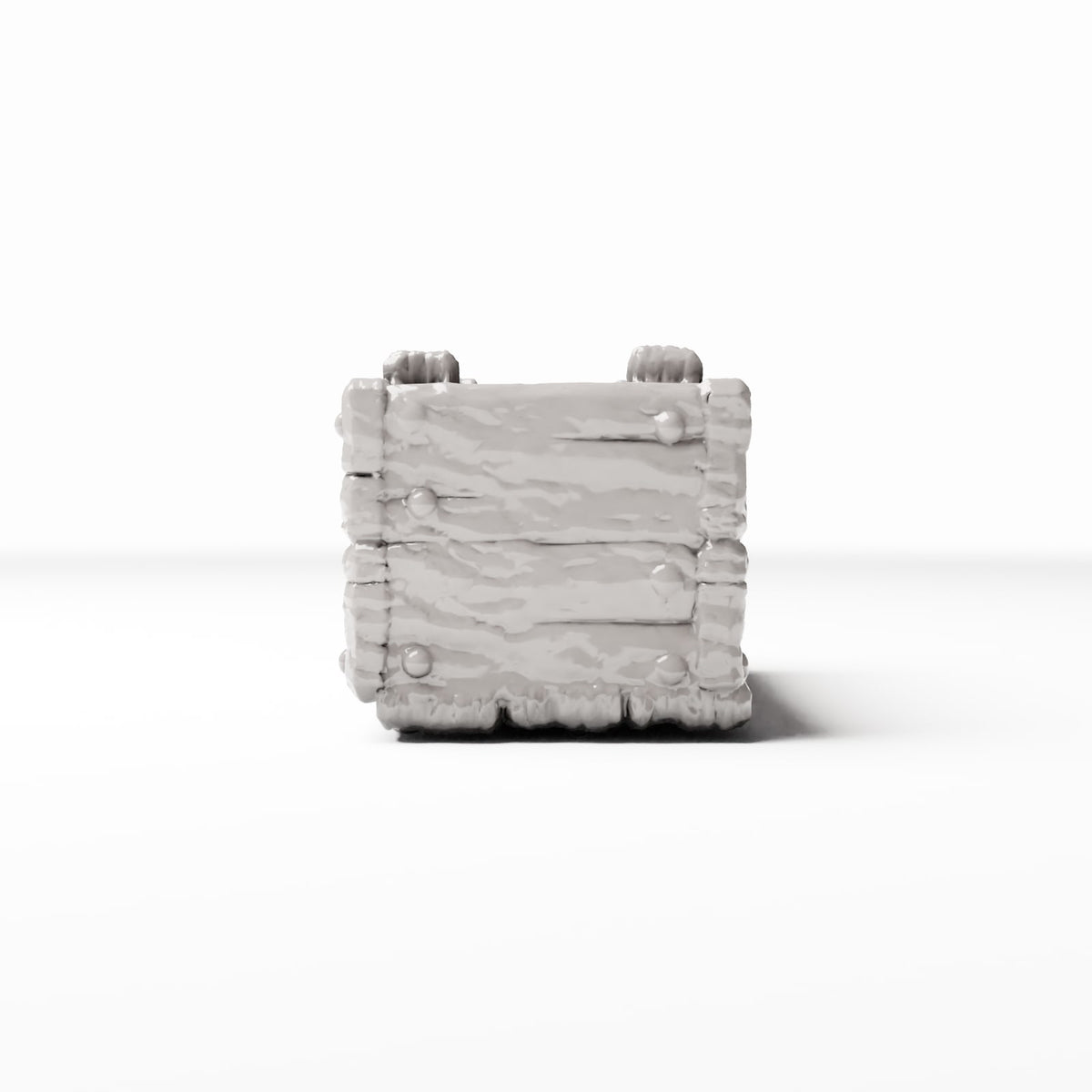 Foto de producto de diorama y modelismo 2: Accesorios para dioramas: pequeña caja de mercado con textura de madera (Ref. 1426D)