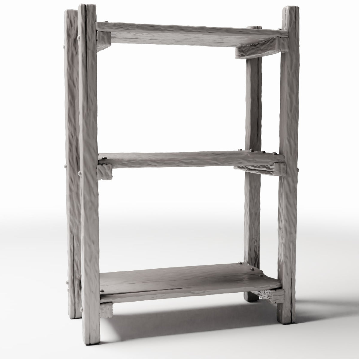 Foto de producto de diorama y modelismo 3: Mobiliario para dioramas: estantería rústica en miniatura con escalera (Ref. 1483D)