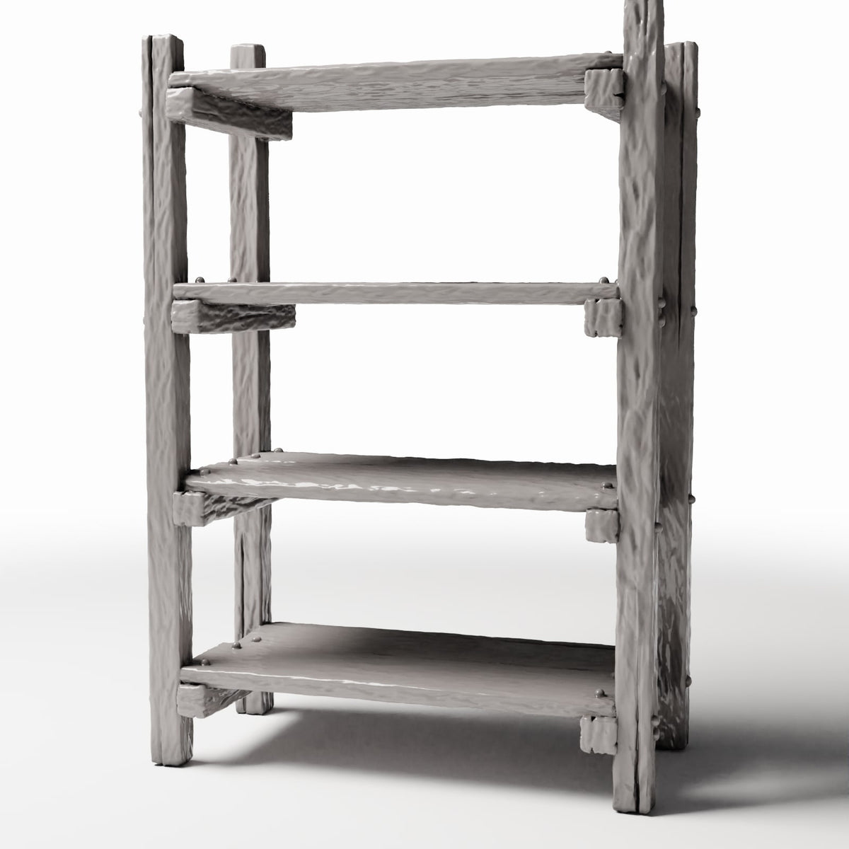 Foto de producto de diorama y modelismo 0: Mobiliario para dioramas: estantería miniatura rústica estilo escalera (Ref. 1484D)