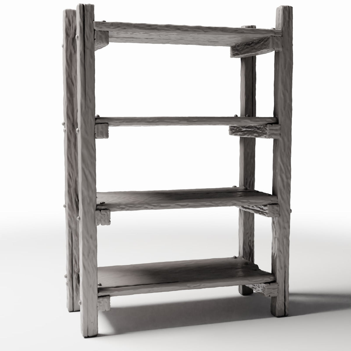 Foto de producto de diorama y modelismo 3: Mobiliario para dioramas: estantería miniatura rústica estilo escalera (Ref. 1484D)