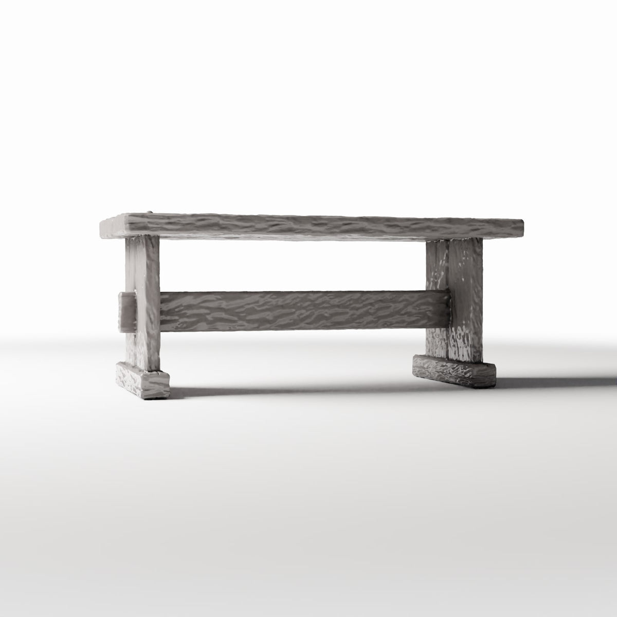 Foto de producto de diorama y modelismo 3: Cocina de diorama: mesa rústica de madera para cocina en miniatura (Ref. 1499D)