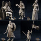 Foto del producto Tabletop 28mm The Printing Goes Ever On (TPGEO) 0: Familia Real de la Marca: Nobleza medieval - Rey con trono, Princesa, Portador de estandarte y Guardia