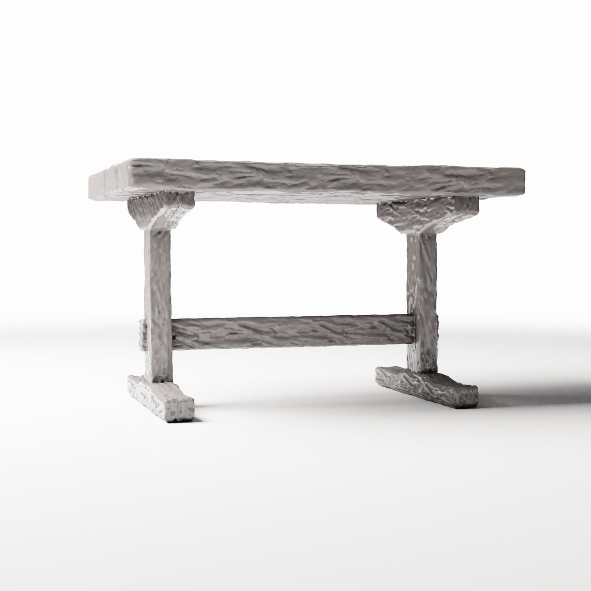Foto de producto de diorama y modelismo 3: Cocina para diorama: mesa rústica de madera para cocina en miniatura (Ref. 1500D)