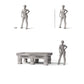 Foto de producto de modelismo de diorama 1: Muebles para diorama: mesa de billar suntuosa con accesorios (Ref. 1509D)