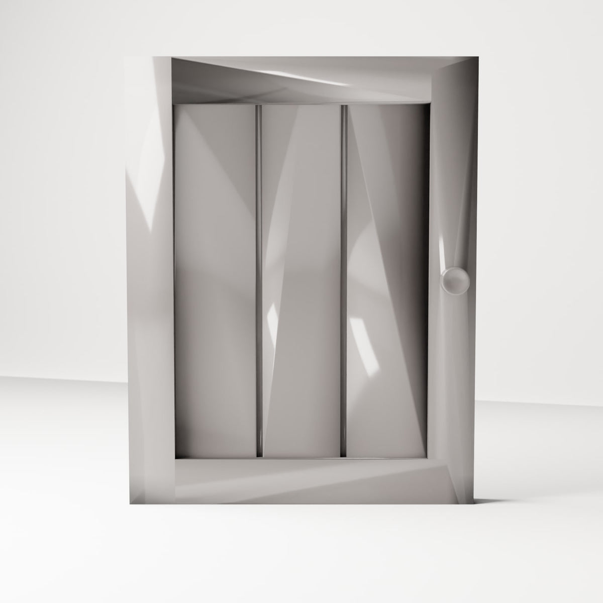 MyPortal 158 2: Diorama Möbel: Hochschranktür mit Knauf (Ref. 158D)