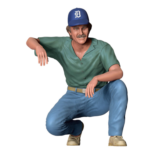 Produktfoto Diorama und Modellbau Miniatur Figur: Hockender Mann in Jeans: Cooler Typ