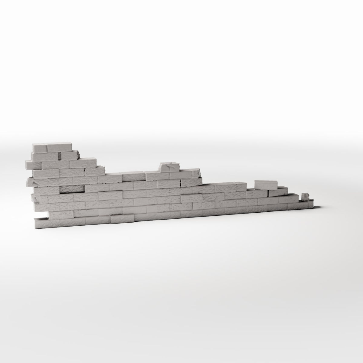 Diorama Modellbau Produktfoto 3: Diorama Gebäude: Beschädigte Ziegelmauer als Gebäudedetail (Ref. 1625D)