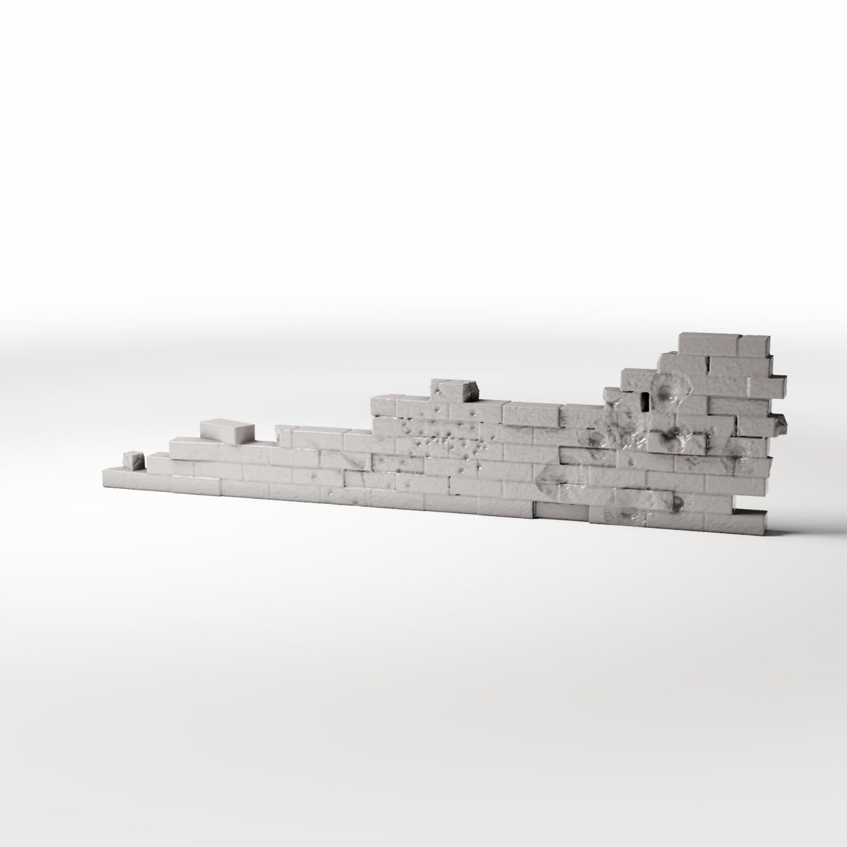 Foto de producto de diorama y modelismo 0: Edificio para diorama: muro de ladrillo dañado como fortificación de campaña (Ref. 1633D)