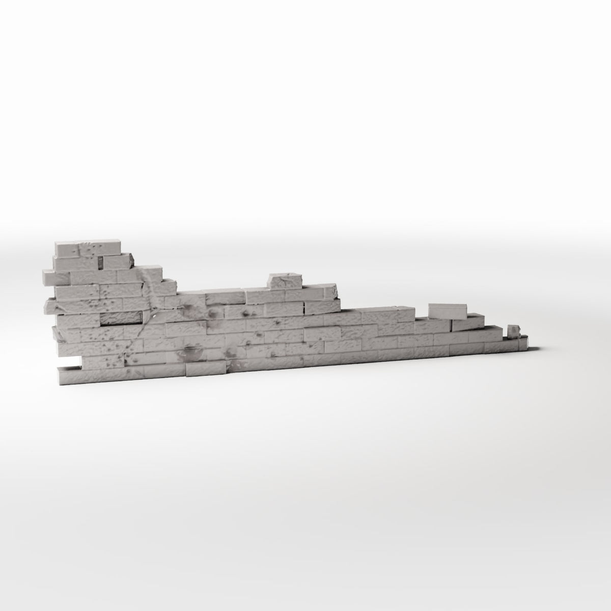 Foto de producto de diorama y modelismo 3: Edificio para diorama: muro de ladrillo dañado como fortificación de campaña (Ref. 1633D)