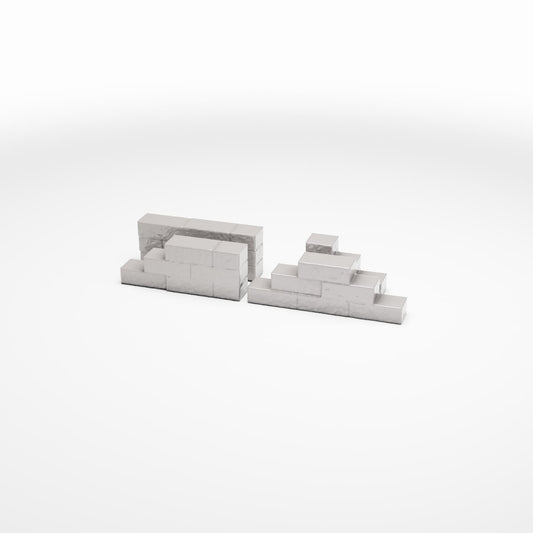 Foto de producto de diorama y modelismo 0: Elementos de construcción para diorama: tramos de muro para campamentos de campaña (Ref. 1636D)