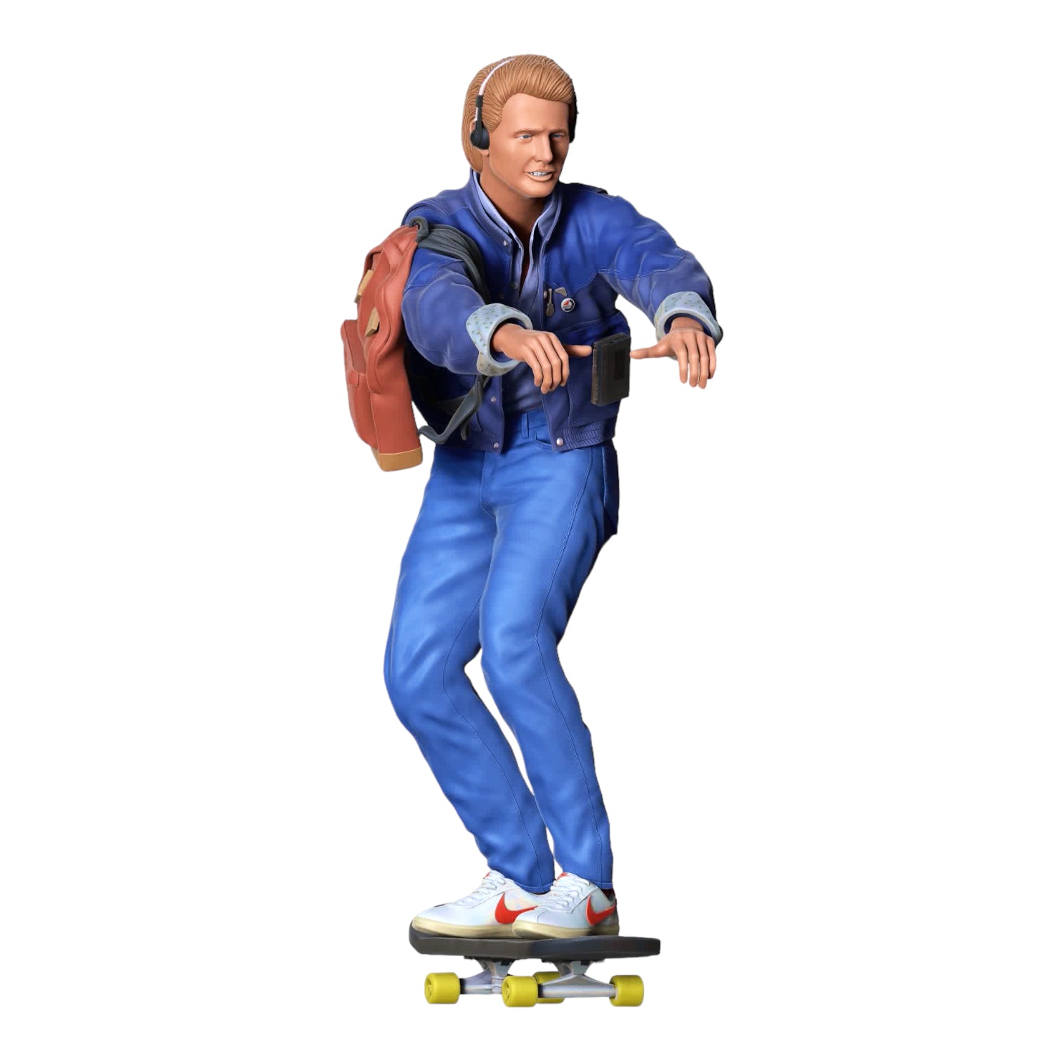 Foto del producto Diorama y modelismo Miniatura Figura: Patinador - Hombre en patineta con mochila