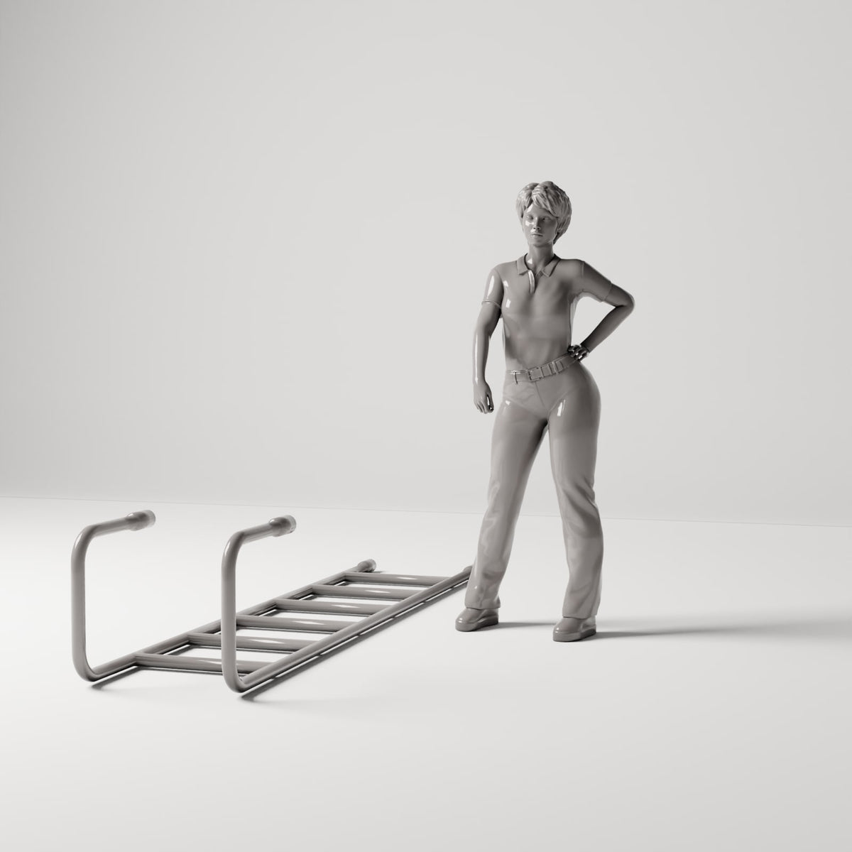 MyPortal 169 1: Herramientas y accesorios para dioramas: escalera de tijera de andamio de tubo redondo (Ref. 169D)