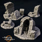 Foto del producto Tabletop 28mm The Printing Goes Ever On (TPGEO) 0: Ruinas A-D - Escombros de una ciudad medieval - Restos de una muralla, grava y montones de piedras