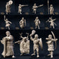 Foto del producto Tabletop 28mm The Printing Goes Ever On (TPGEO) 0: Miembros nativos de la tribu: Hombres salvajes de la jungla - Jefe y guerrero