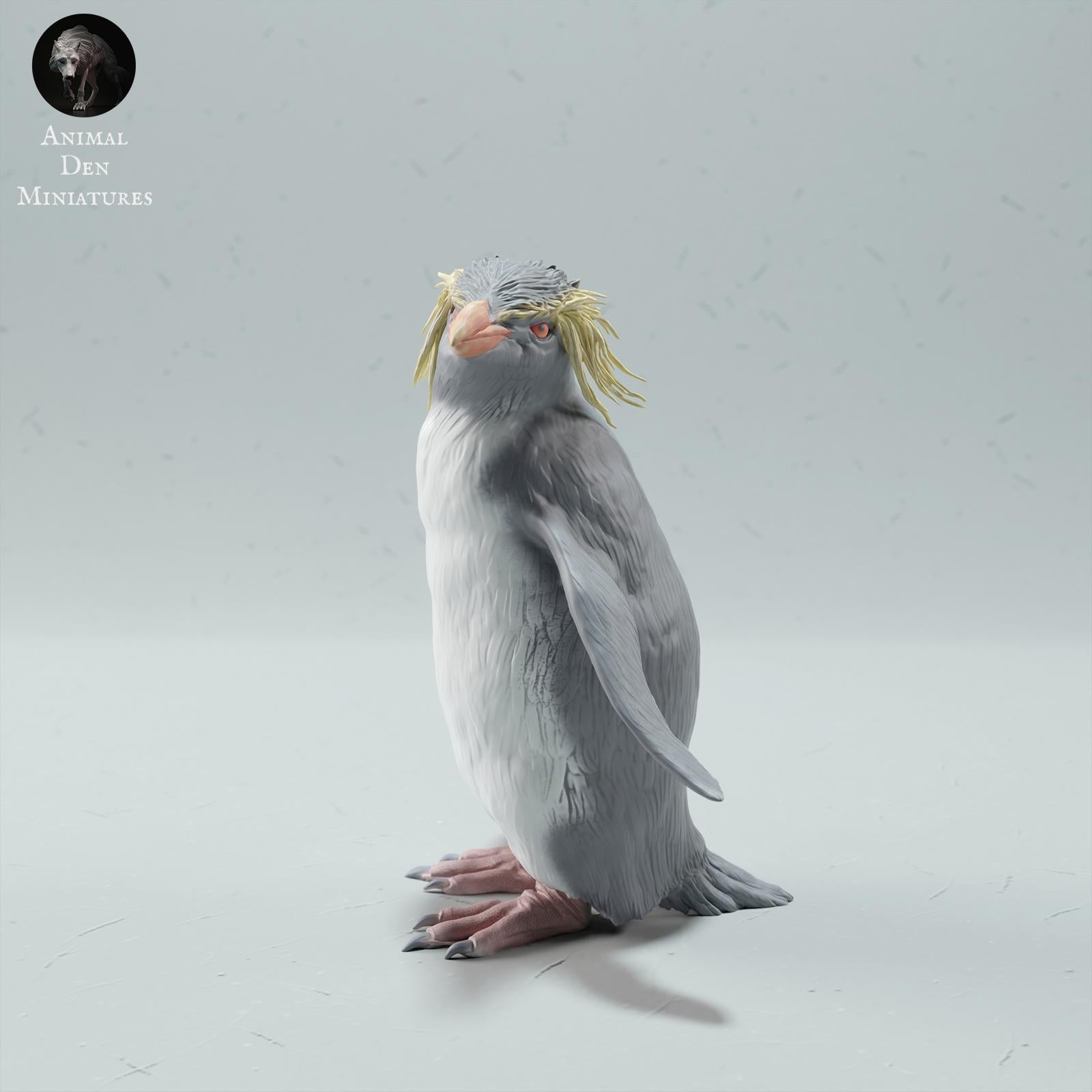 Foto del producto Figura de animal Diorama, Modelismo: 0: Figura de animal marino: Pingüino de roca – Rockhopper (Ref 01_01_64)