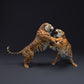 Produktfoto Tier Figur Diorama, Modellbau: 0: Wildtier Figur: kämpfende Bengalische Tiger – Diorama Zubehör (Ref 01_01_37)