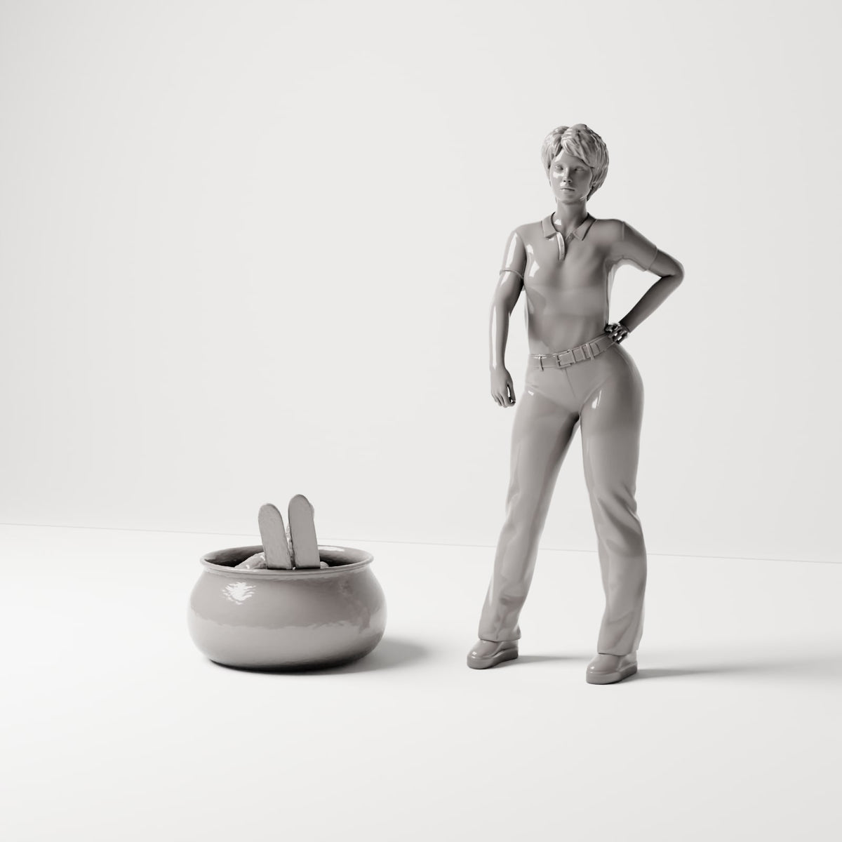 MyPortal 202 1: Diorama de cocina y mesa: cuenco de cerámica con pan (Ref. 202D)