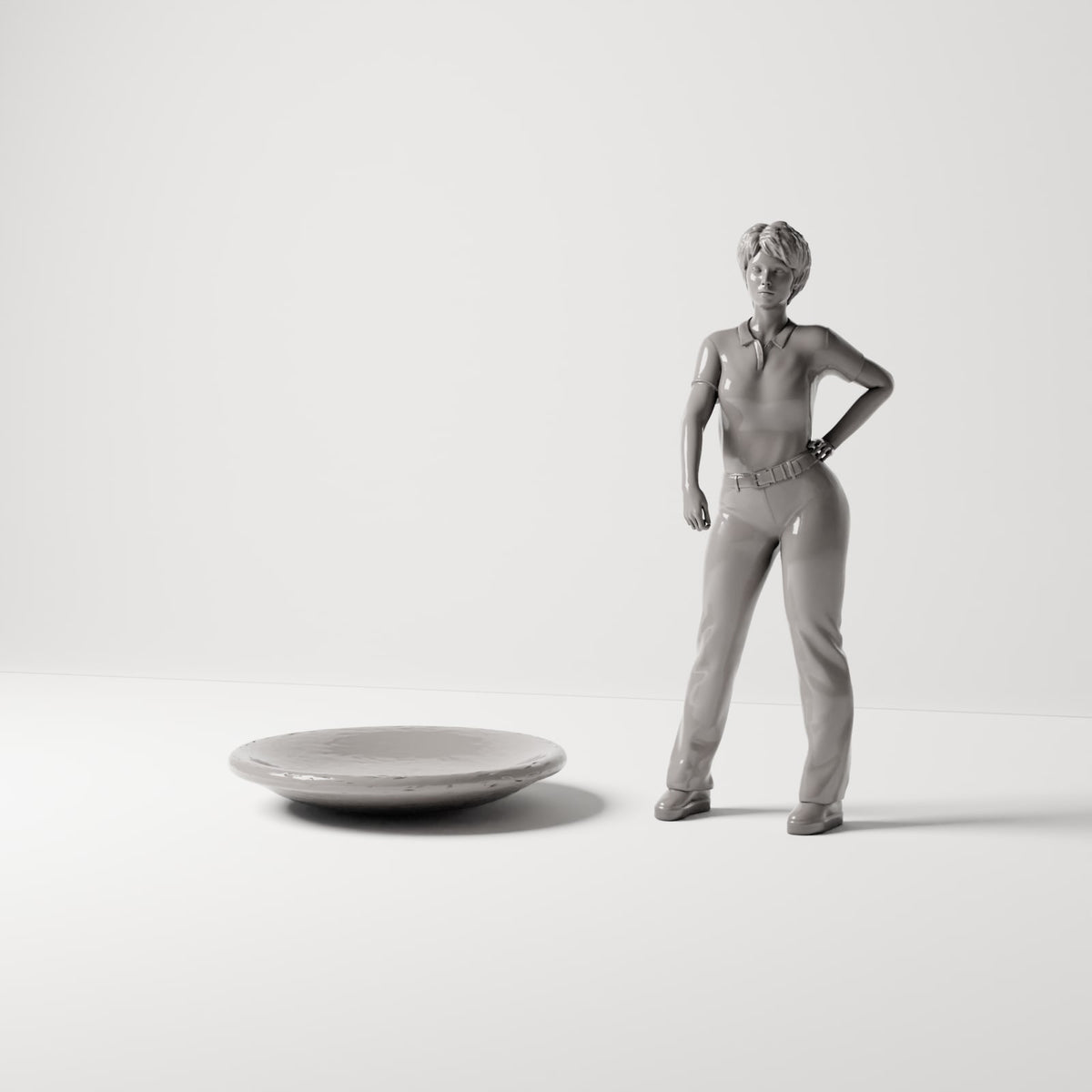 MyPortal 206 1: Diorama de cocina: Plato grande de cerámica (Ref. 206D)