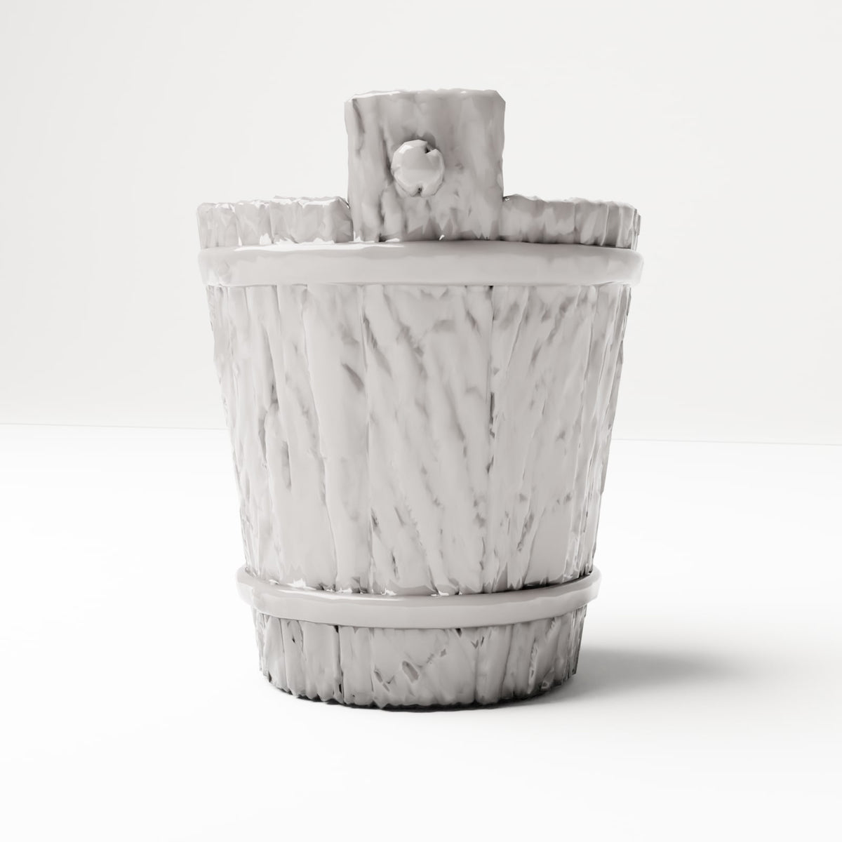 MyPortal 229 2: Terreno para diorama: Cubo de madera rústico con asa (Ref. 229D)