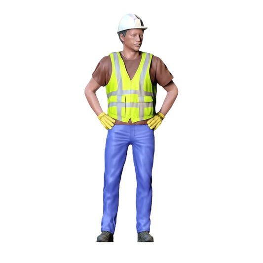 Produktfoto  0: Straßenarbeiter mit Helm