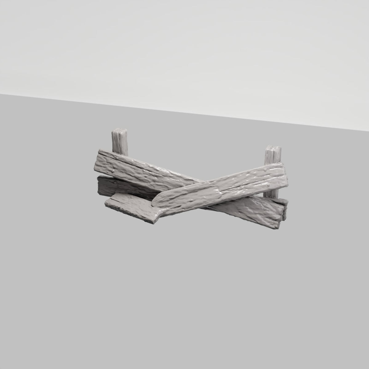 MyPortal 236 0: Terreno para diorama: Barrera de madera rota (Ref. 236D)