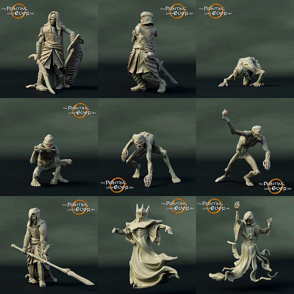Foto del producto Tabletop 28mm The Printing Goes Ever On (TPGEO) 0: Horda No Muerta: Zombis, Ghouls y Fantasmas - Criaturas/ Enemigos Malvados