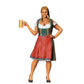 Miniatura Figura Oktoberfest: Invitados de la Feria: Mujer con traje tradicional de Dirndl y jarra de cerveza (Nº 290)