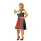 Miniatura Figura Oktoberfest: Invitados de la Feria: Mujer con traje tradicional de Dirndl y jarra de cerveza (Nº 290)