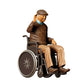 3DP Miniatures 1: Sitzende Figur: Person im Rollstuhl mit erhobener Hand (Ref. Nr. 454)