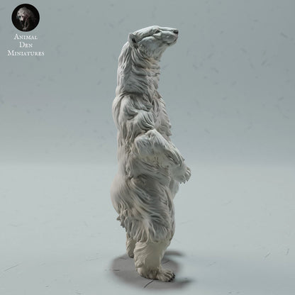 Foto del producto Figura de animal Diorama, Modelismo: 0: Figura de fauna salvaje: oso polar de pie – Polar Bear (Ref 01_01_26)