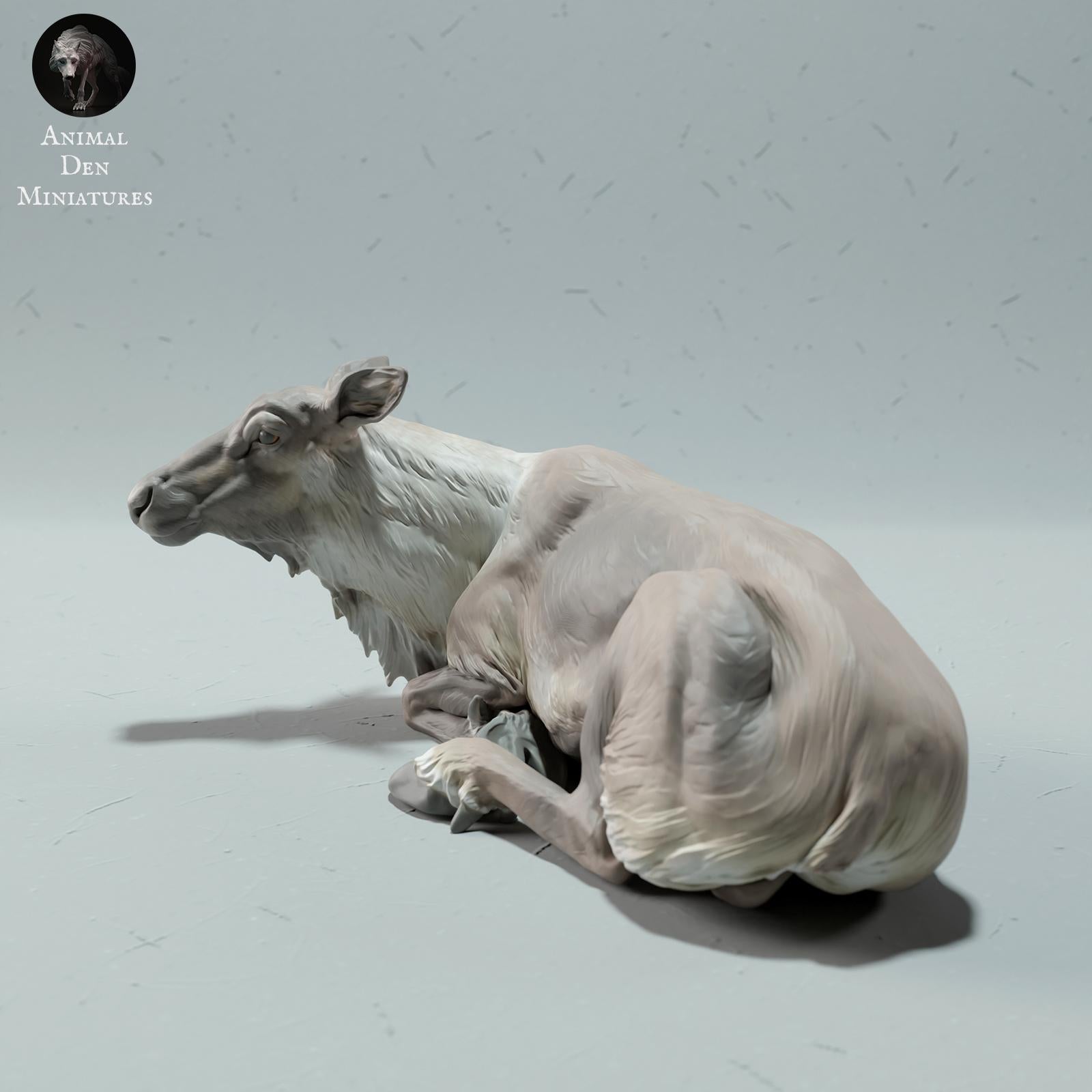 Foto del producto figura de animal diorama, modelismo: 0: figura de fauna salvaje: reno hembra (Ref 01_01_67)