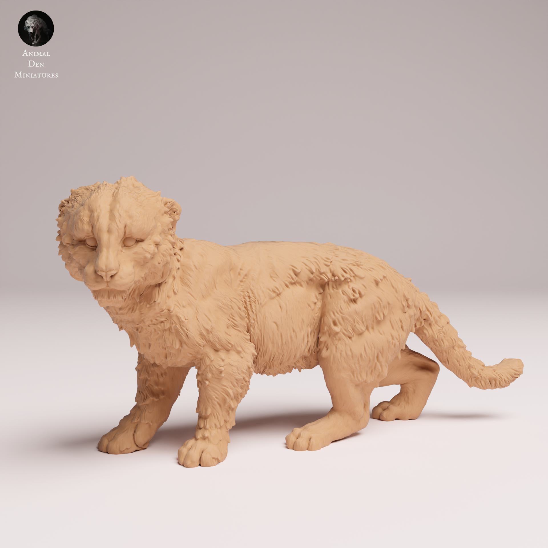 Produktfoto Tier Figur Diorama, Modellbau: 0: Wildtier Figur: Amur Leopard Junges – Tierminiatur für Dioramen (Ref 25_07_17)