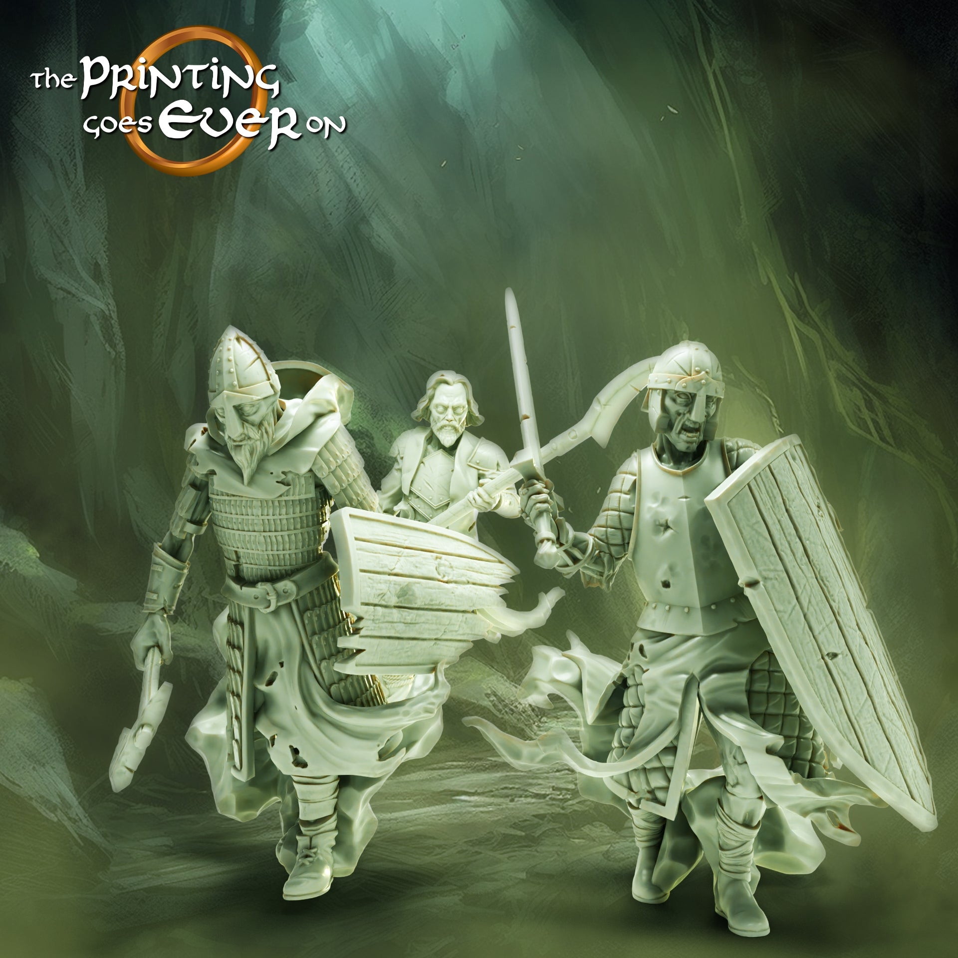 Foto del producto Tabletop 28mm The Printing Goes Ever On (TPGEO) 0: Espíritu Mercenario: Guerrero de los Muertos - Ejército de los Condenados y Villanos