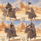 Foto del producto Tabletop 28mm The Printing Goes Ever On (TPGEO) 0: Jinete del Este: Capitán y seguidores a caballo - Nómadas orientales del desierto