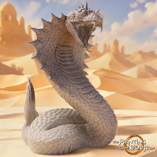 Foto del producto Tabletop 28mm The Printing Goes Ever On (TPGEO) 0: Gigante serpiente: Terror del desierto - Animales y monstruos del desierto
